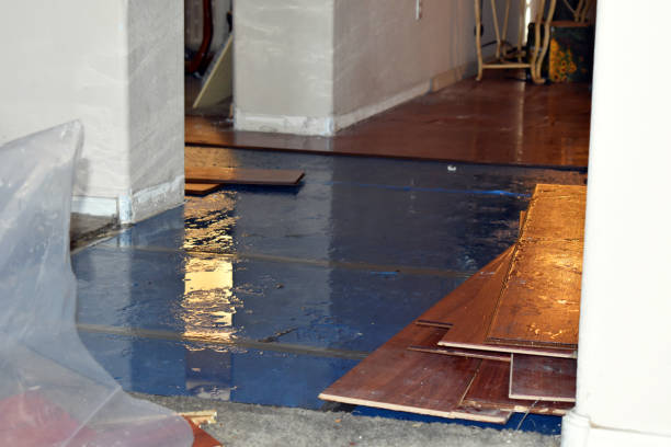 Professional Basement Water Removal technician working in Waterville, ME
